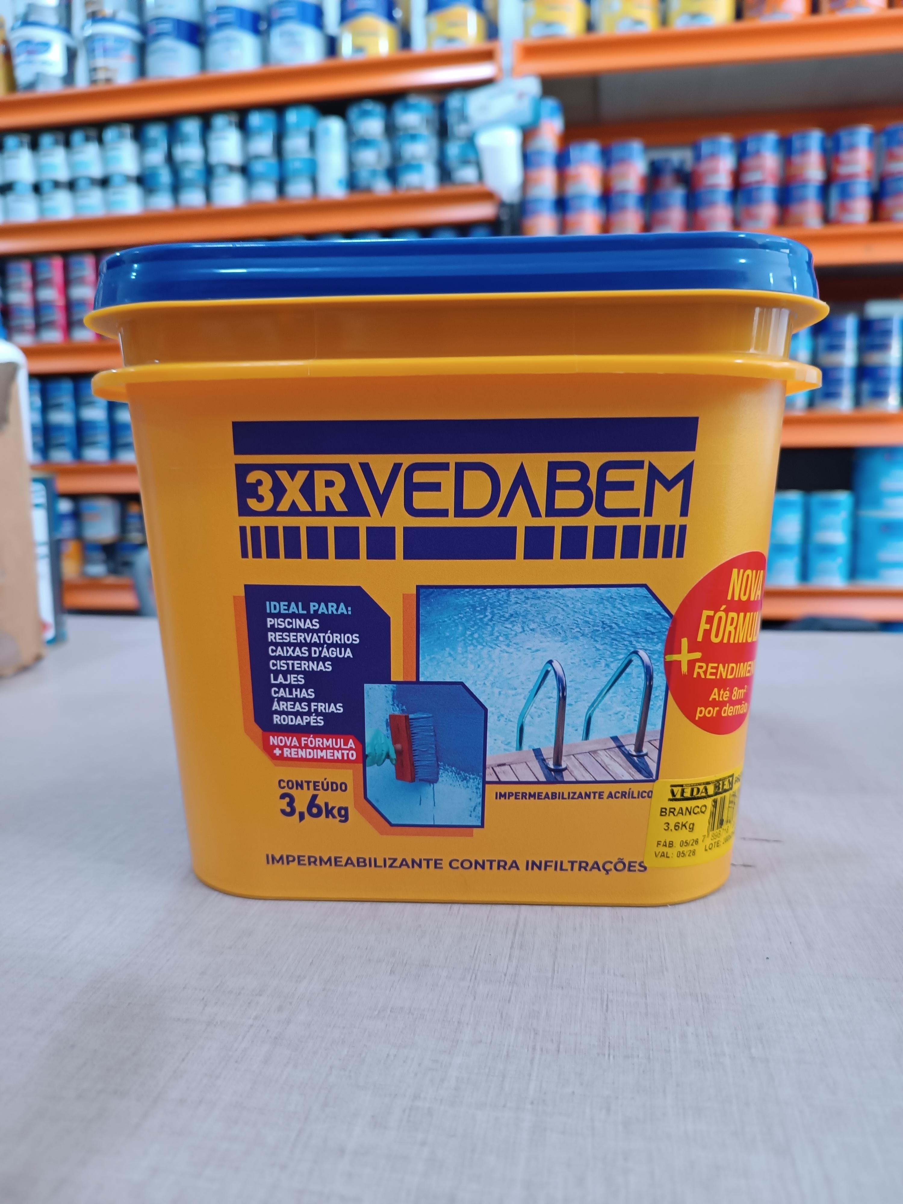 Impermeabilizante Acri Veda Bem Premium 3,6 kg - Branco BFM/Vedabem