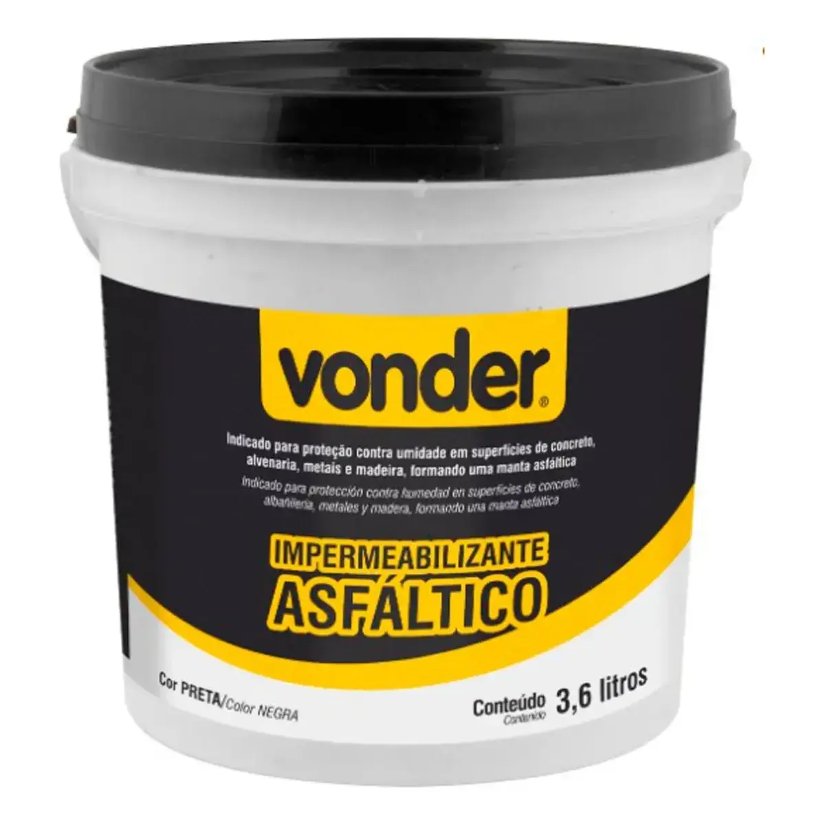 Impermeabilizante Asfaltico 3,6 L Vonder