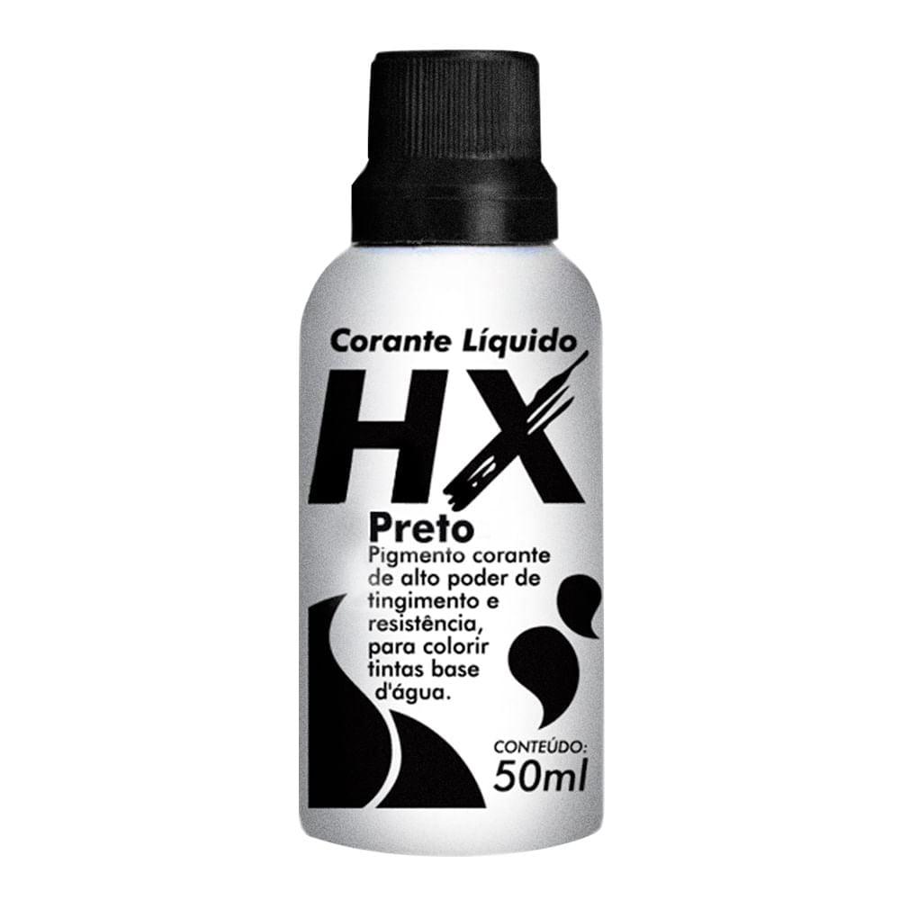 Corante Líquido Preto 50 mL Hidracor