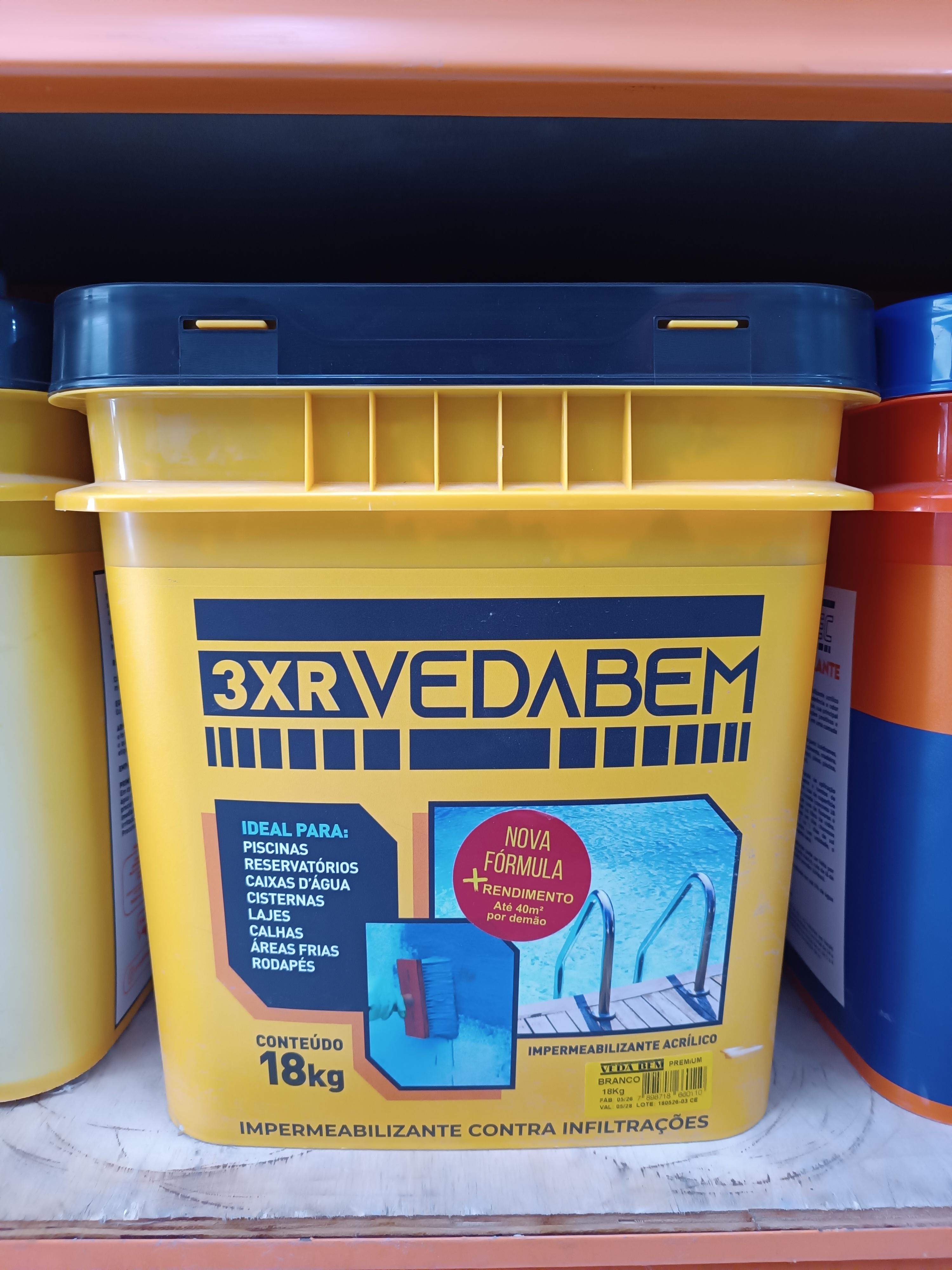 Impermeabilizante Acri Veda Bem Premium 18 kg - Branco BFM/Vedabem