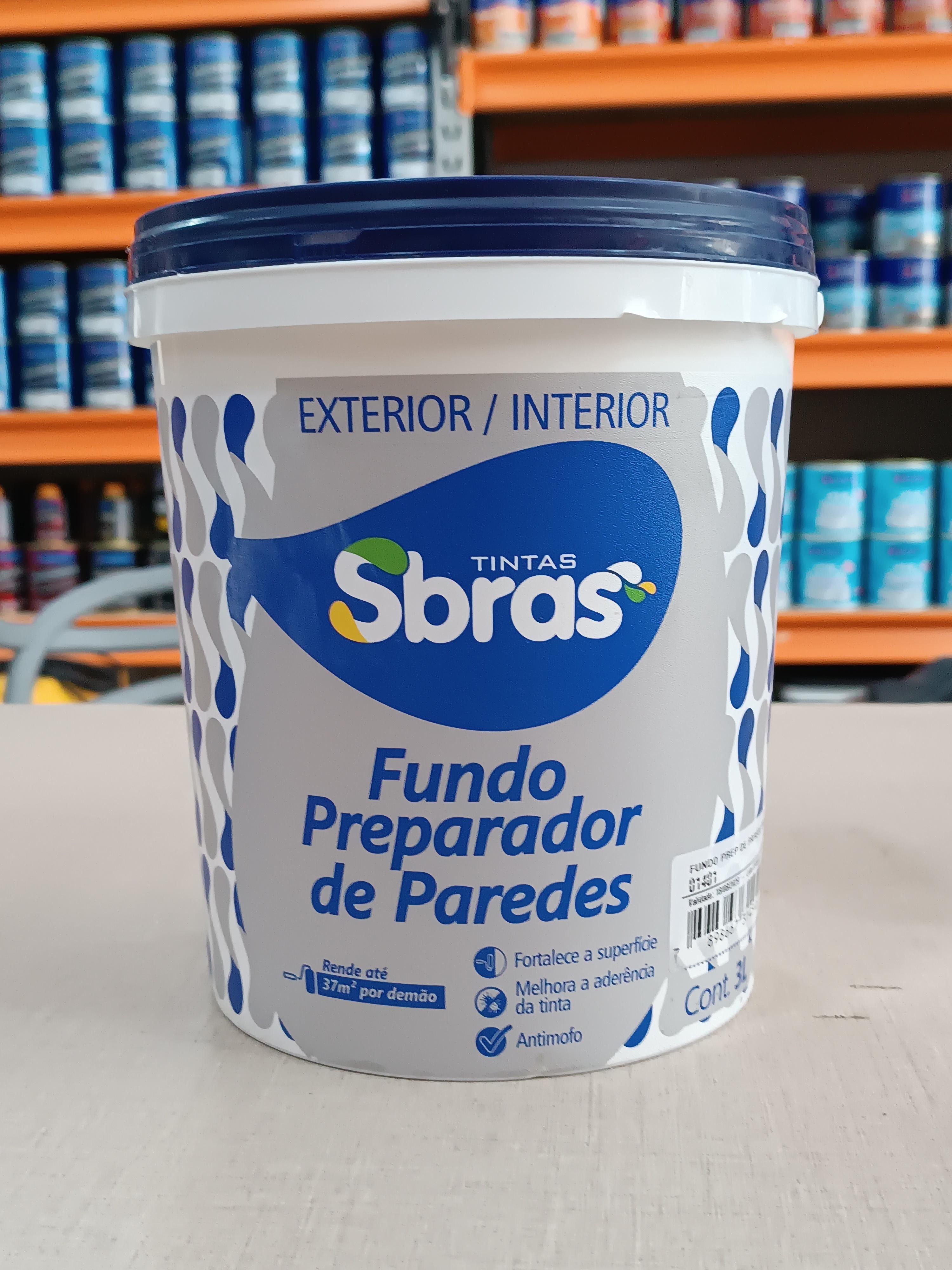 Fundo Prepar de Paredes Bd Plast 3 L 1401 Sbras