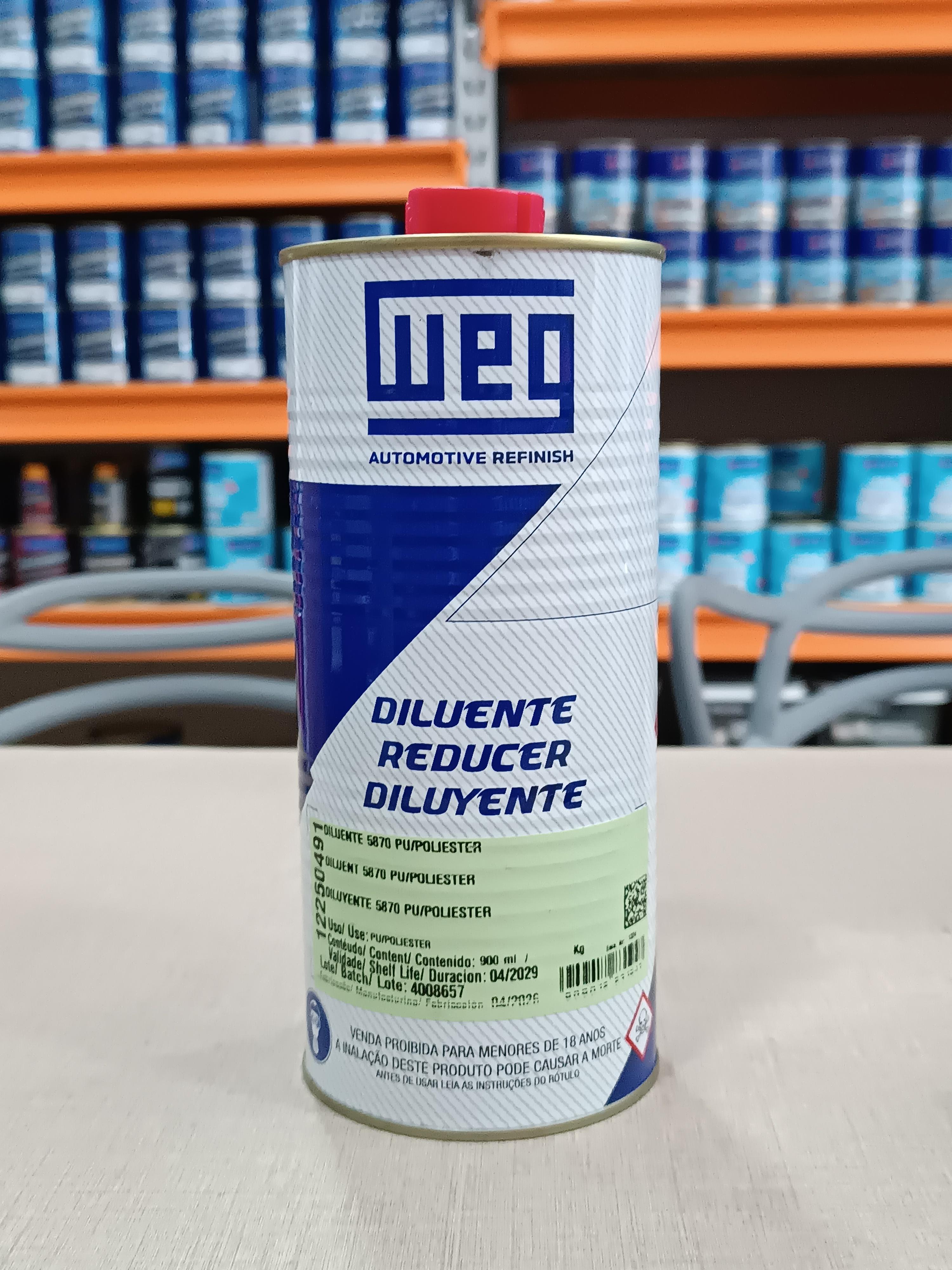 Diluente 5870 Pu/poliéster 900 mL WEG