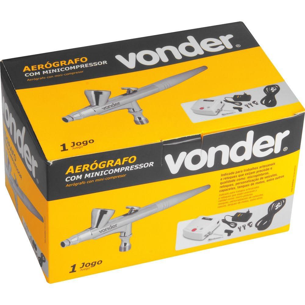 Aerógrafo com Mini Compressor Vonder