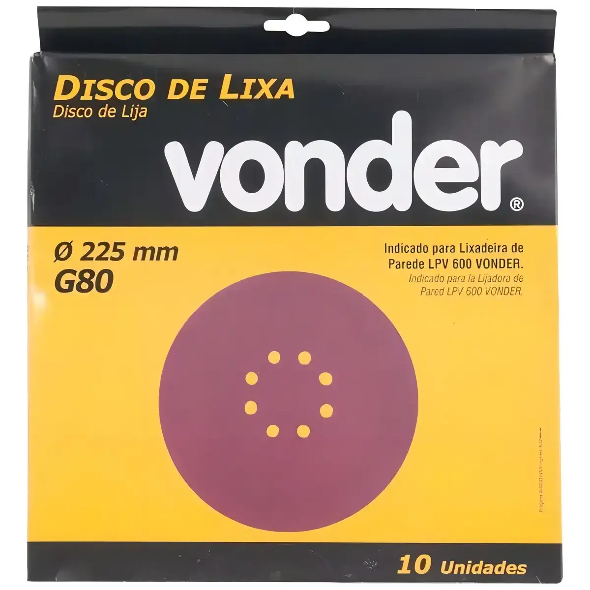 Disco Lixa G80 P/lixad LPV400B/600/925 Vonder