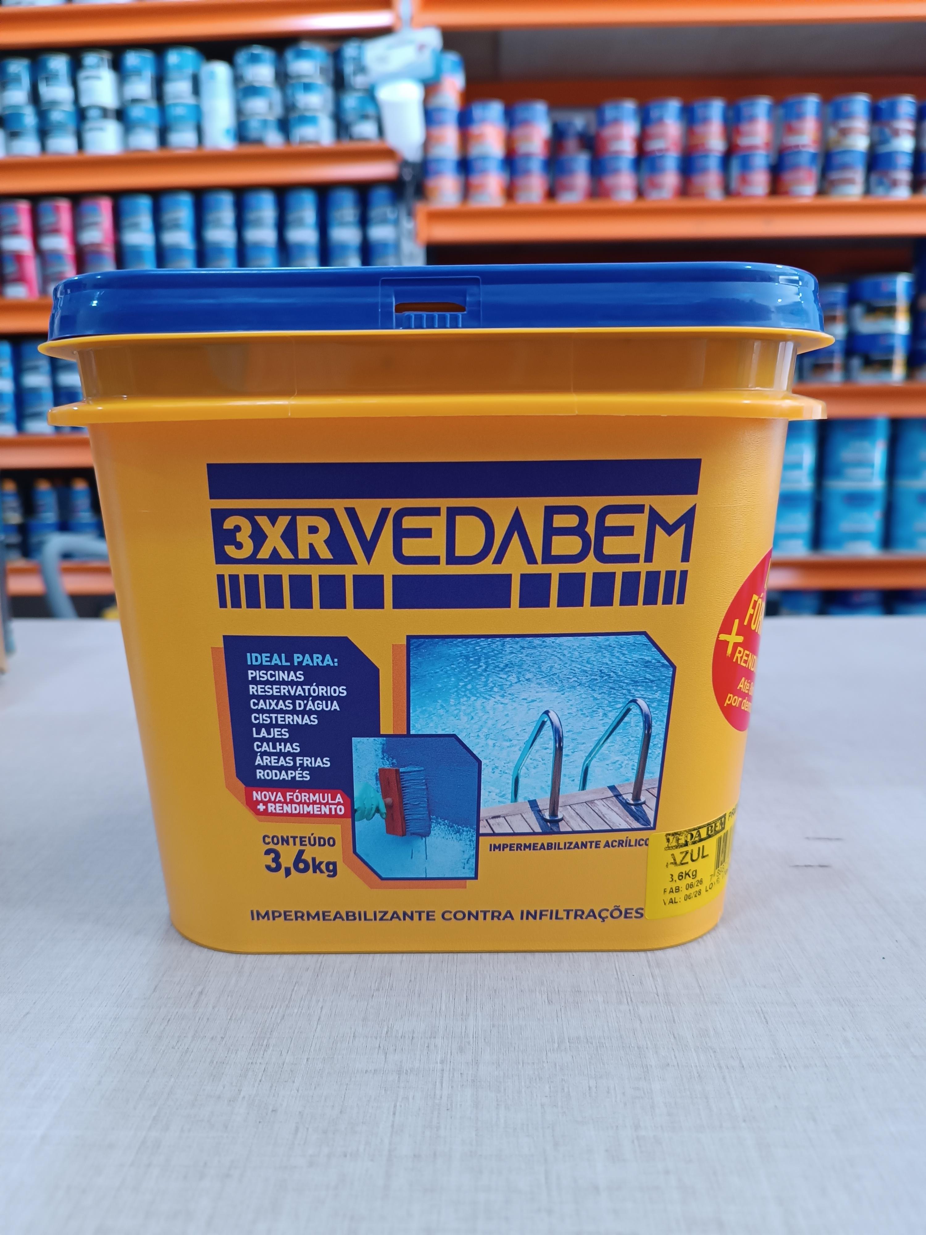 Impermeabilizante Veda Bem Premium 1 kg - Azul BFM/Vedabem
