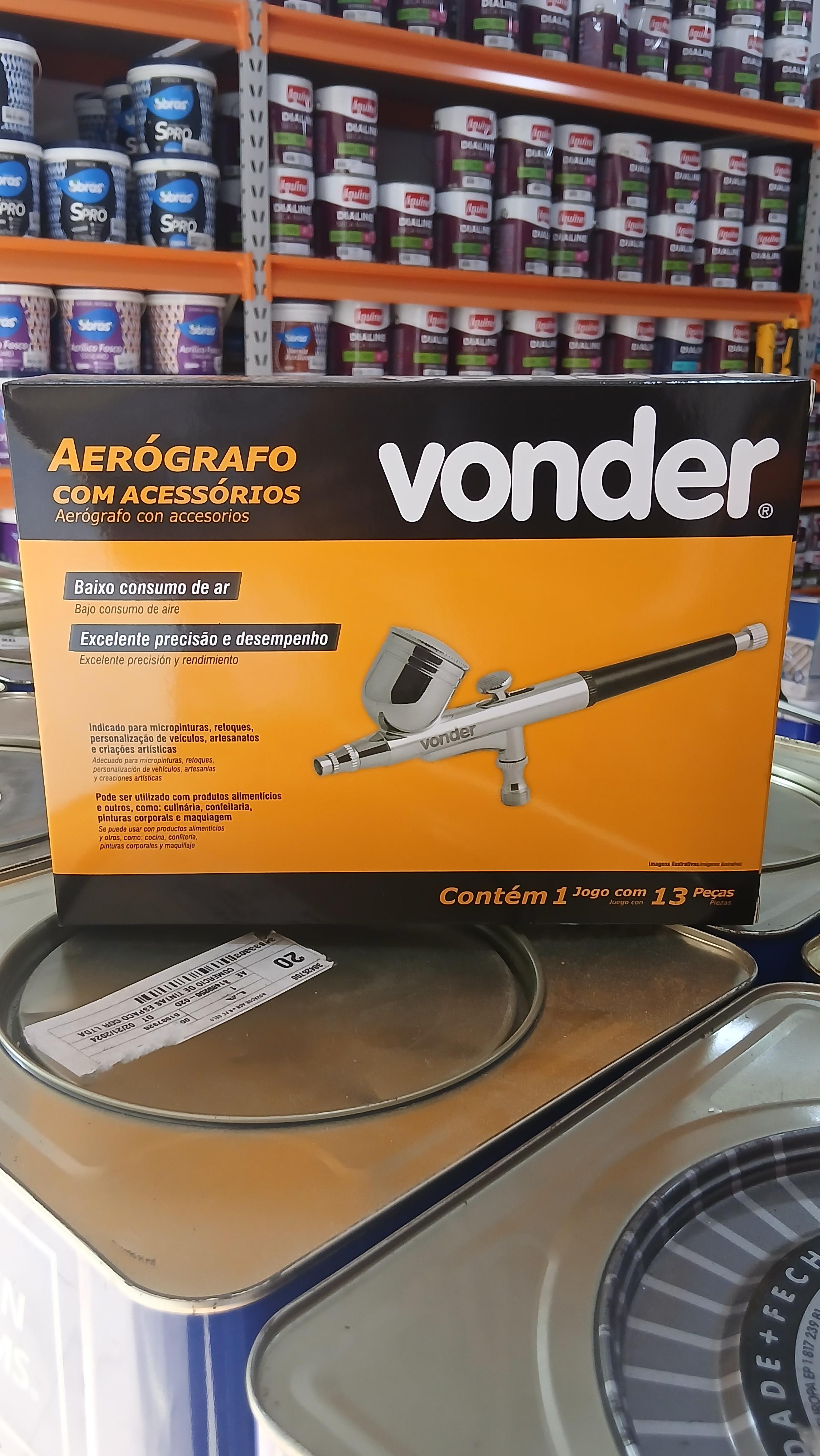 Aerógrafo com Acessórios 13PCS Vonder