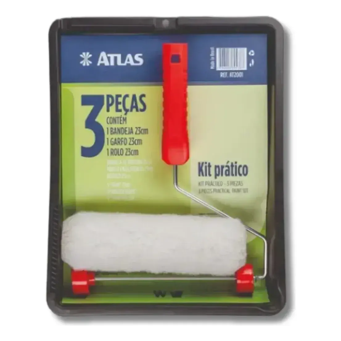 Kit Pintura Prat Multiuso AT2001 3PCS Atlas