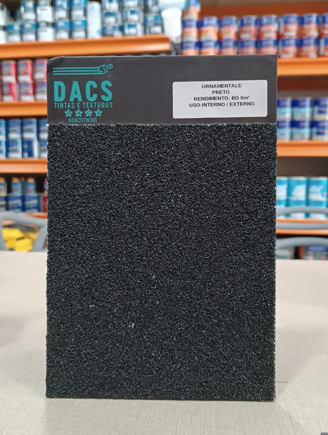 Dacs Ornamentale Pedra Preta 23 kg (c/primer)